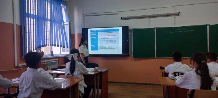 "Қатынас және пропорция" тақырыбында өткен әдіс алмасу сабағы